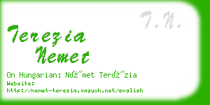 terezia nemet business card